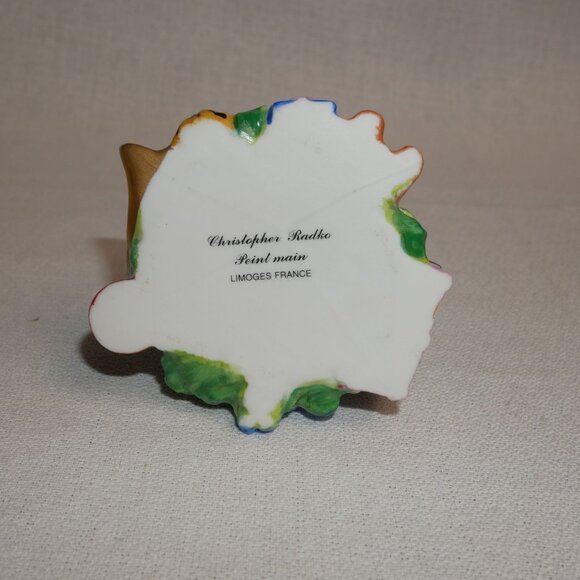 Hand-Painted Christopher Radko Limoges France Christmas Tree trinket Box Rare OO - Picture 5 of 6